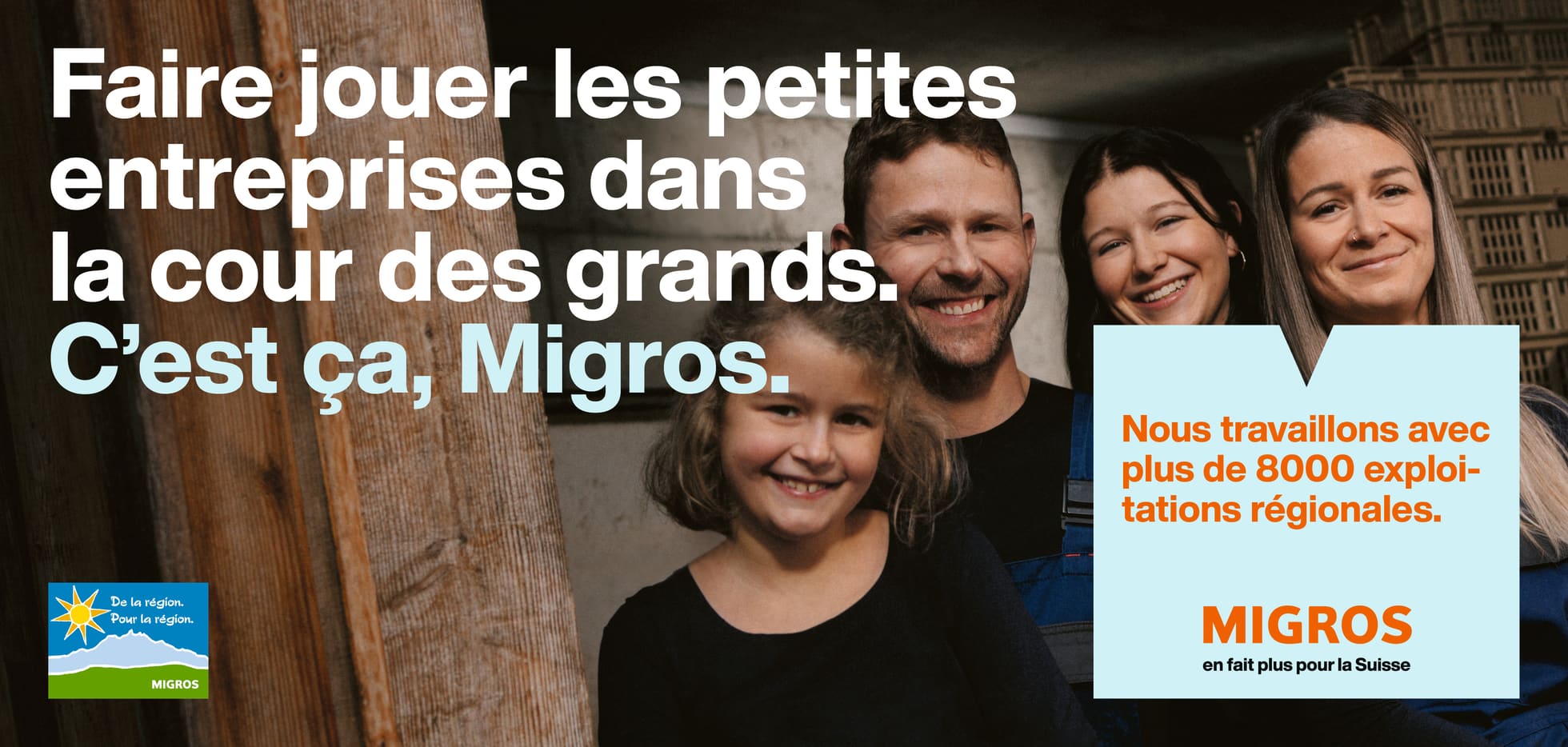 Werbekampagne «Migros macht meh für d’Schwiiz»