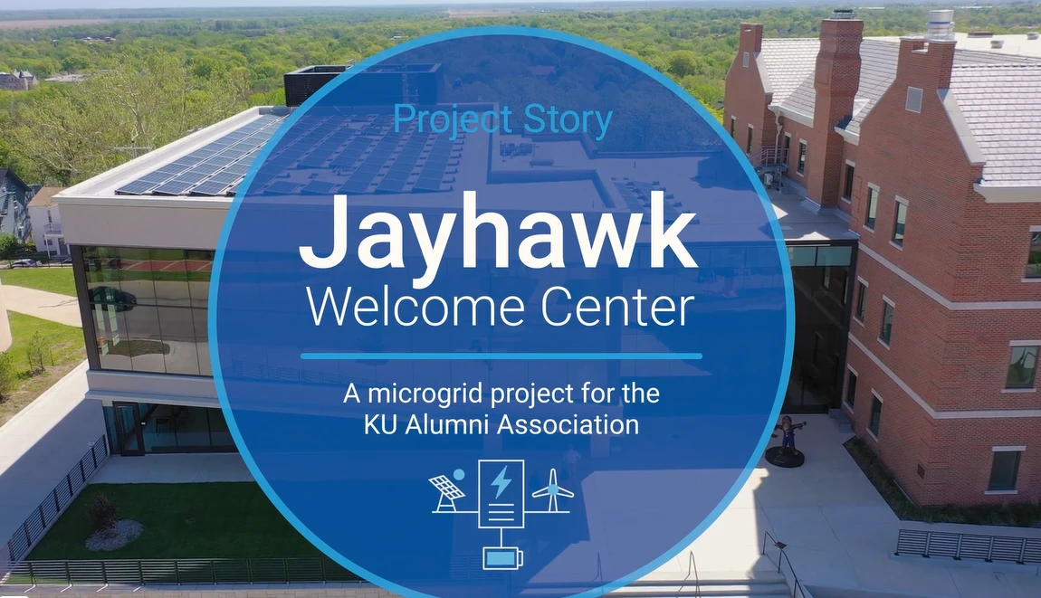 Jayhawk Welcome Center Microgrid project story video thumnail
