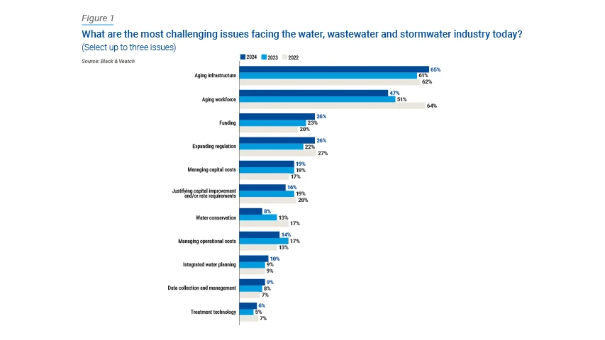 Challenging Issues Water Bar Chart