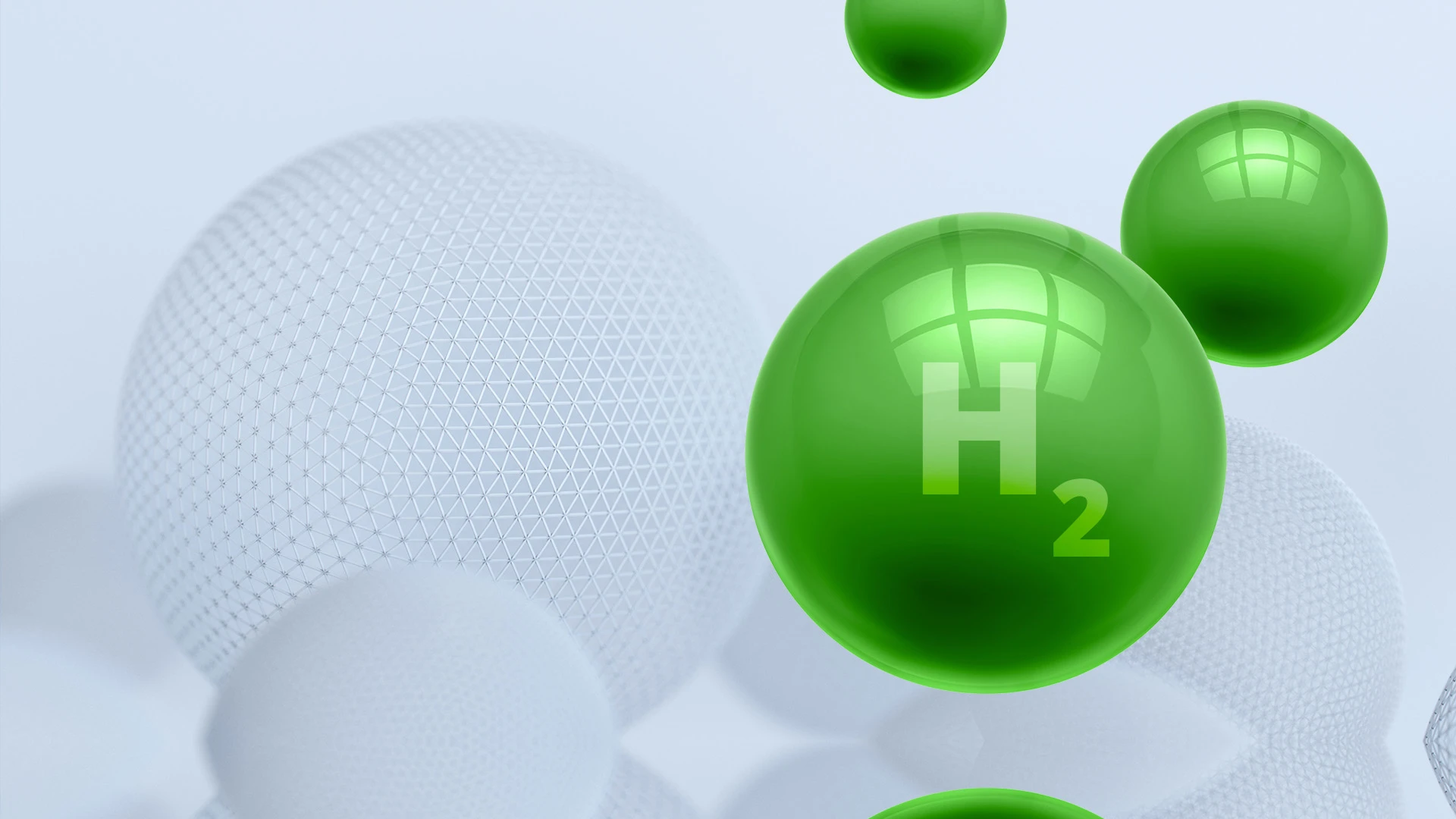 A picture of hydrogen molecules