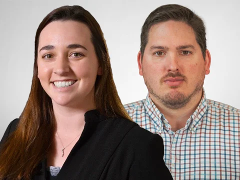 Courtney McVay and Jonathon Leonard