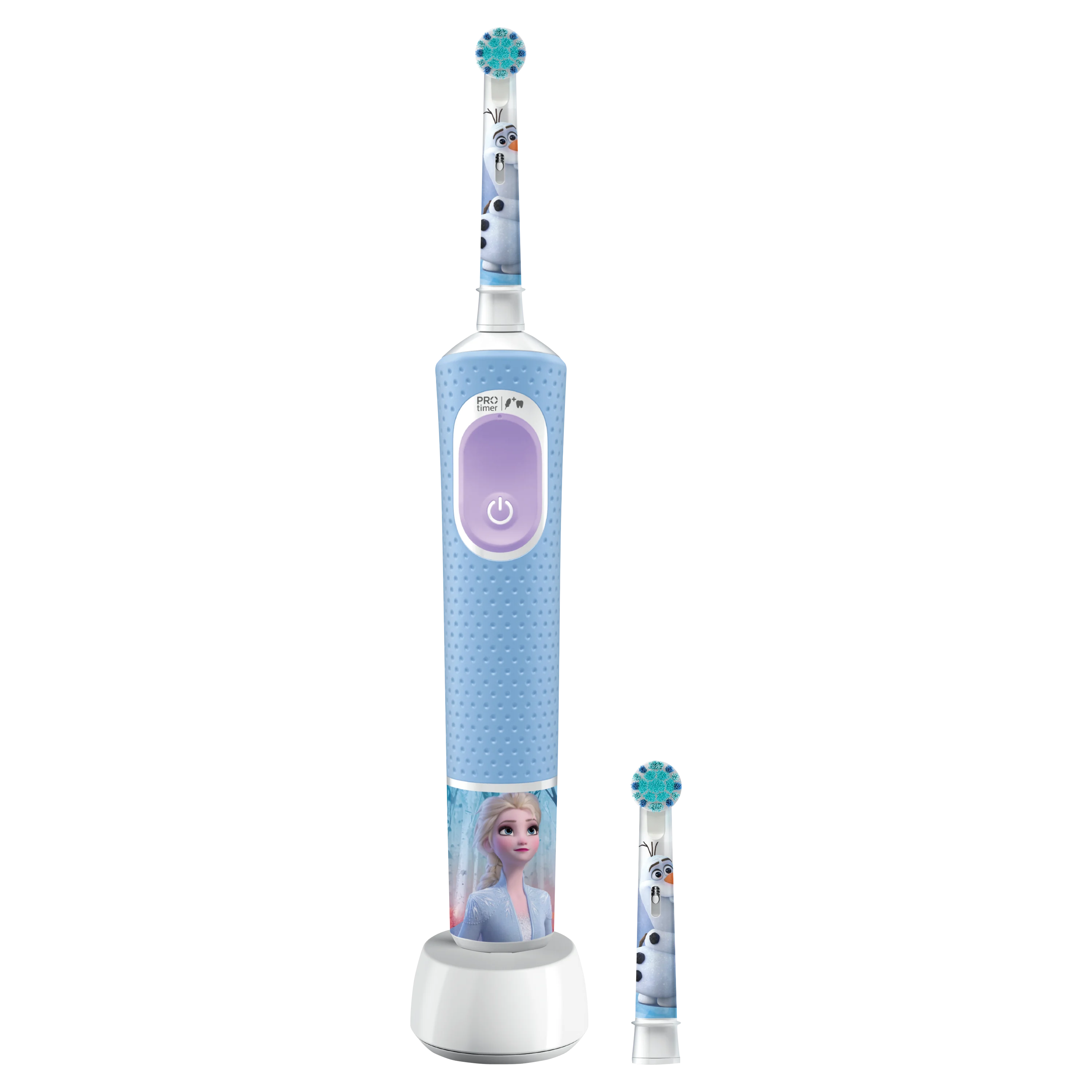 Oral-B Pro Kids -sähköhammasharja 1 runko-osa Frozen-teemalla, 2 vaihtoharjaaBraun-tekniikalla - 0