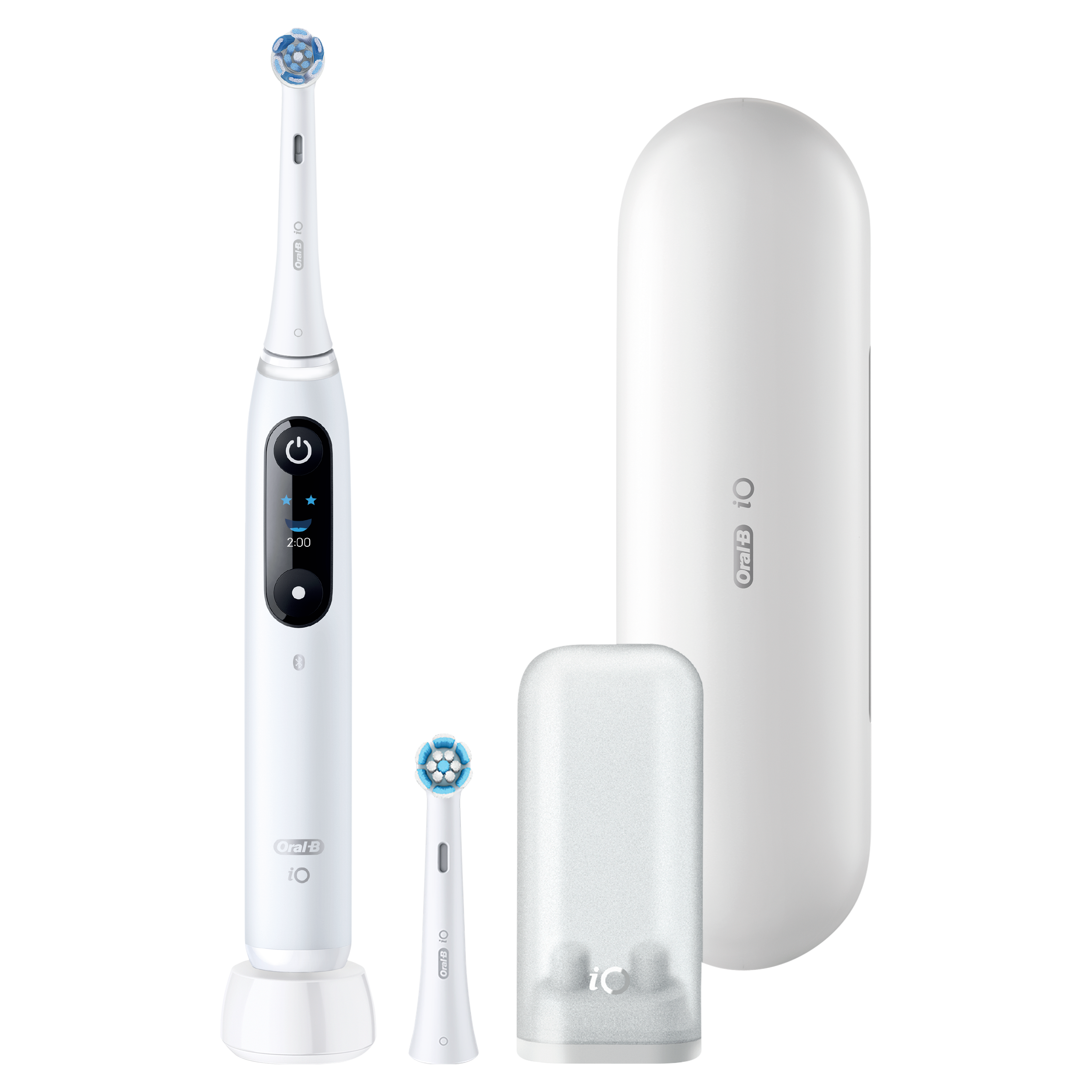 Oral-B iO6 -sähköhammasharja, Musta, 2 vaihtoharjaa, Matkakotelo, Harjaspäiden pidike - White - 0