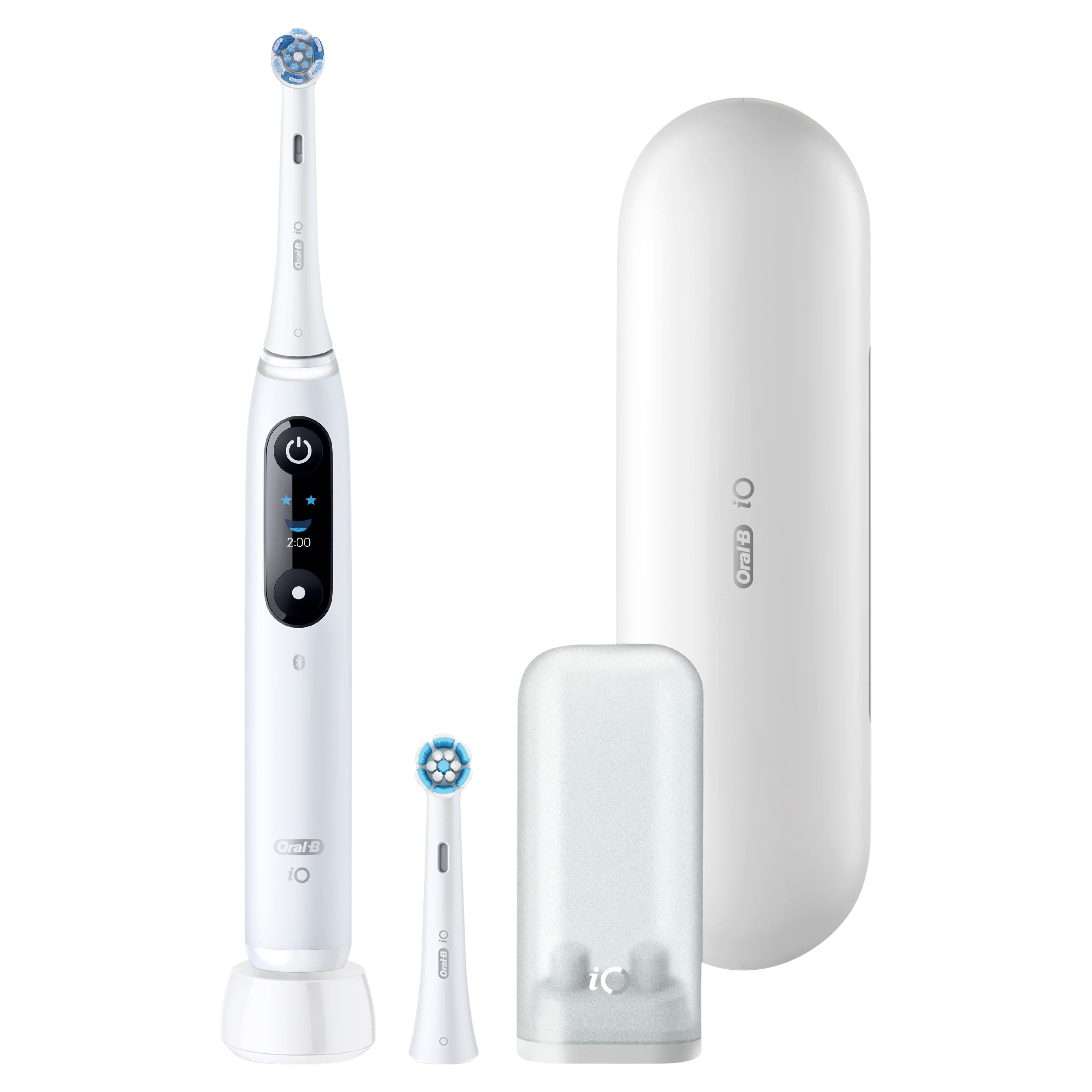 Oral-B iO6 -sähköhammasharja, Musta, 2 vaihtoharjaa, Matkakotelo, Harjaspäiden pidike - White - 0 
