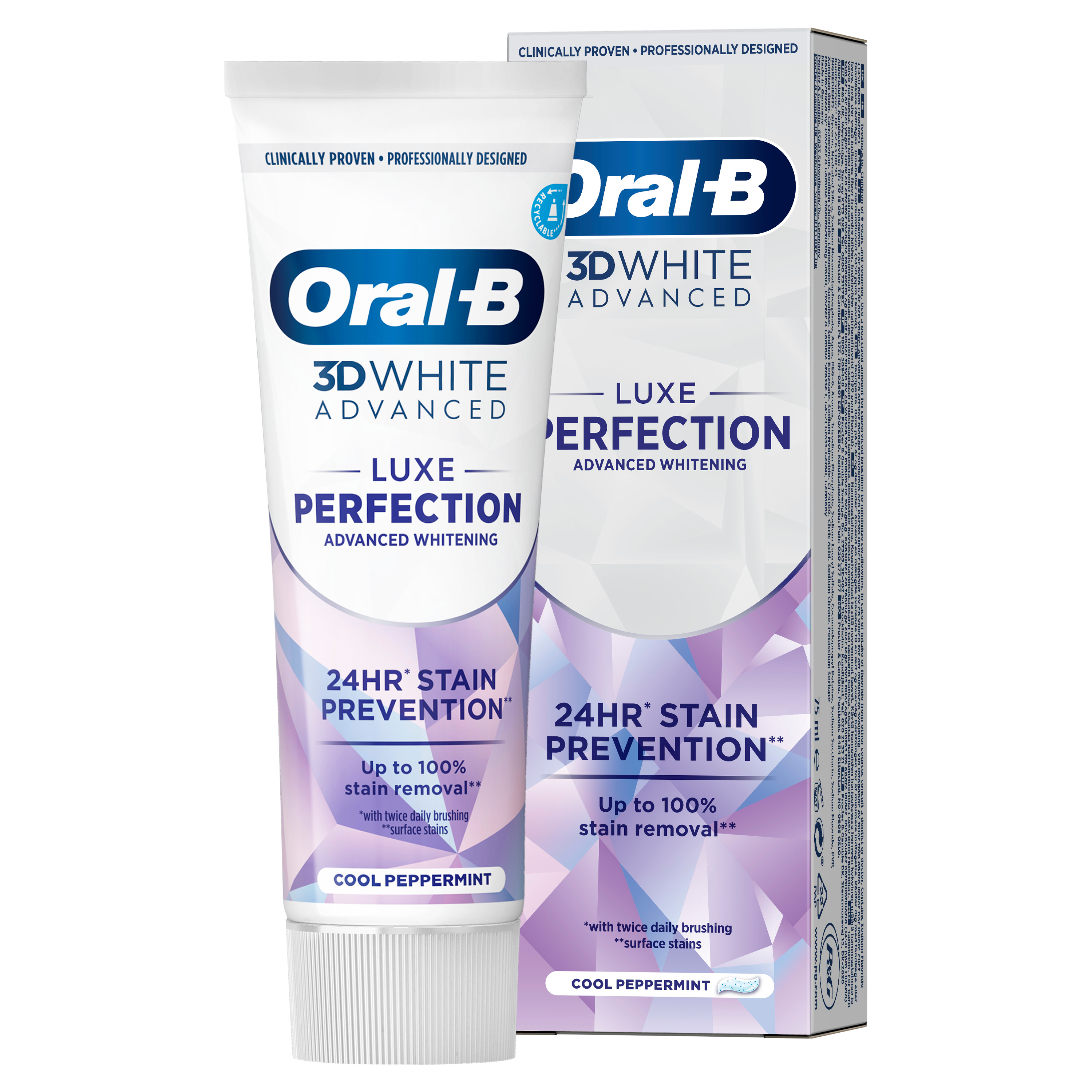 Oral-B 3DWhite Advanced Luxe Perfection -hammastahna - Main