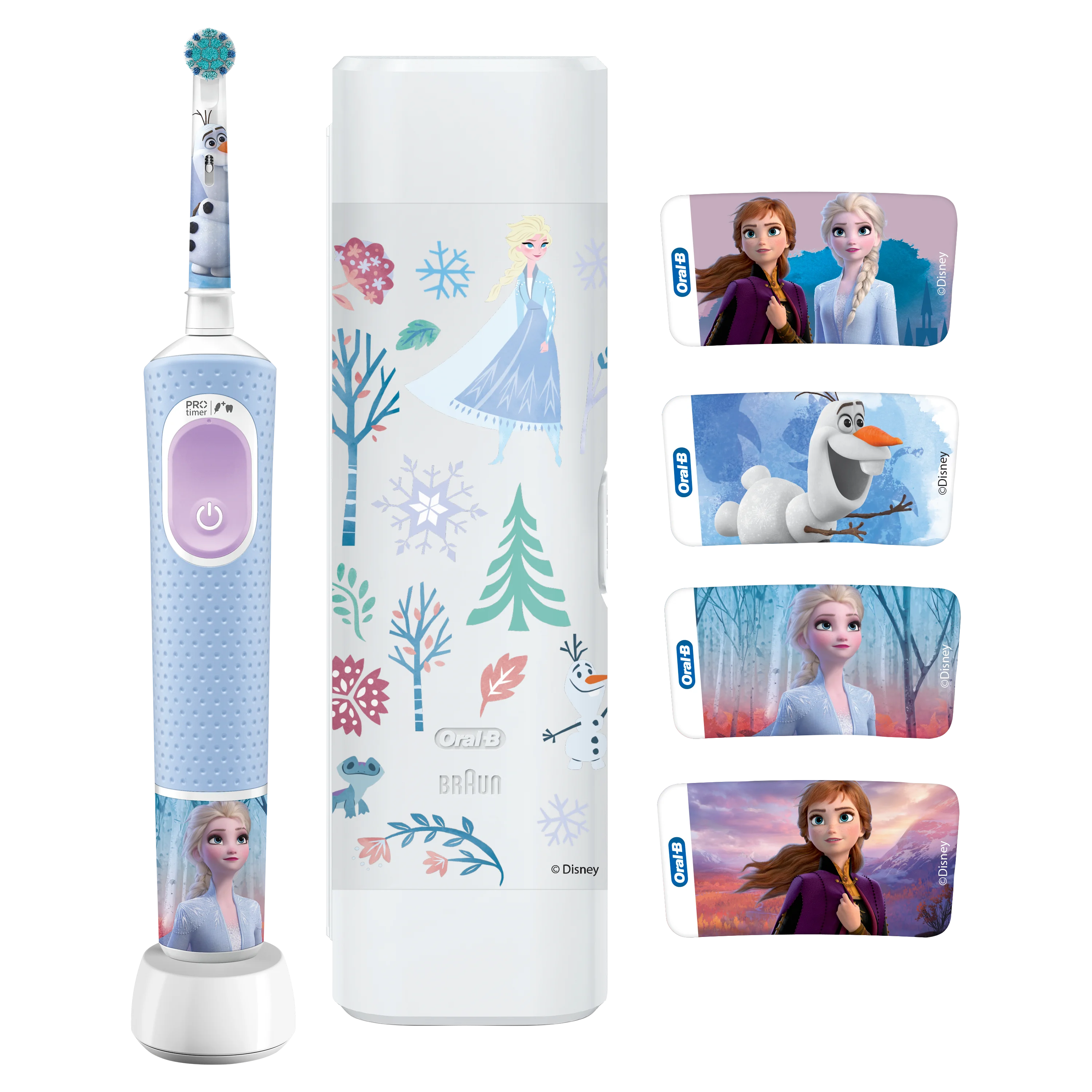 Oral-B Pro Kids Sähköhammasharja Frozen Mukana Matkakotelo - 0