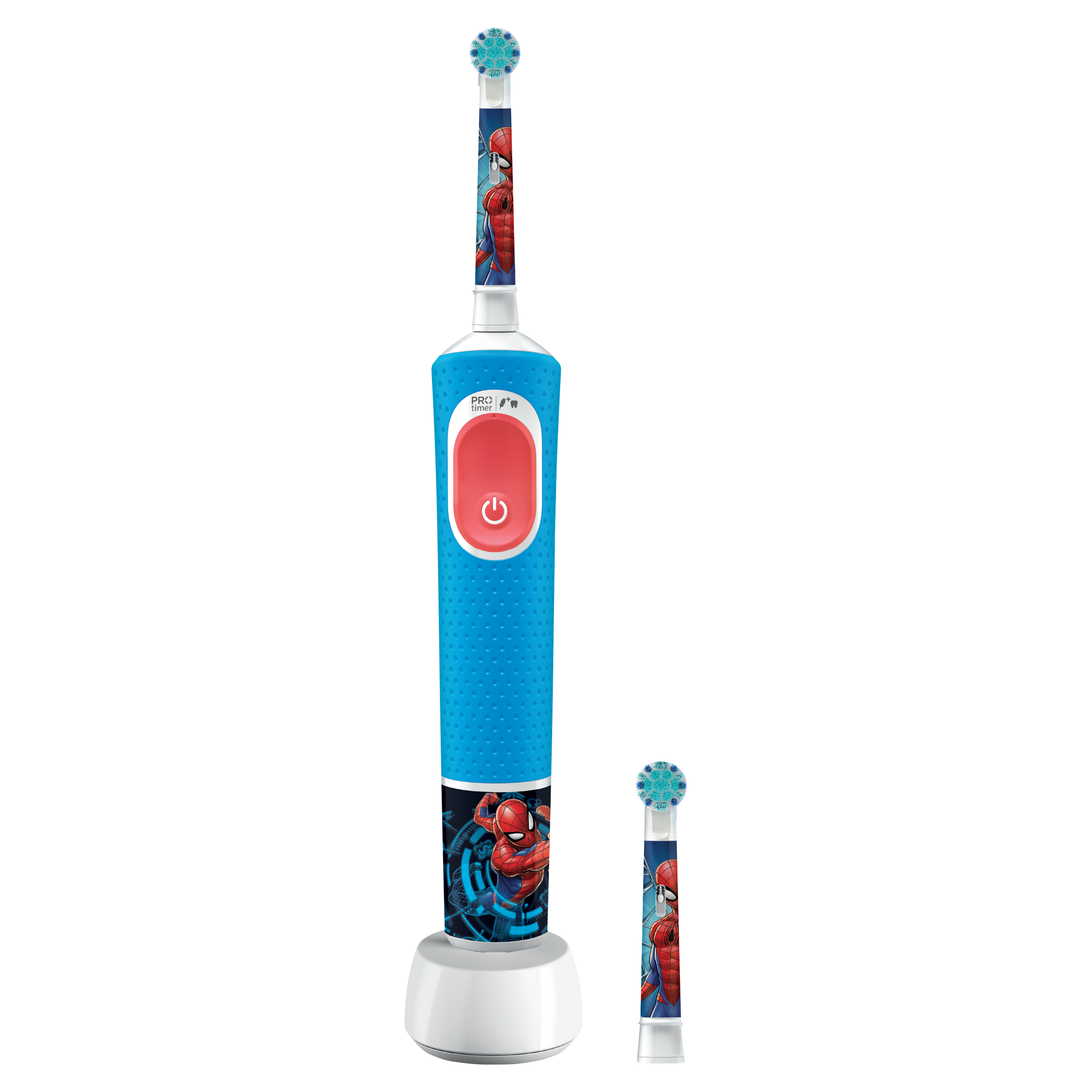 Oral-B Pro Kids -sähköhammasharja 1 runko-osa Marvel Spider-Man -teemalla, 2 vaihtoharjaaBraun-tekniikalla - 0 