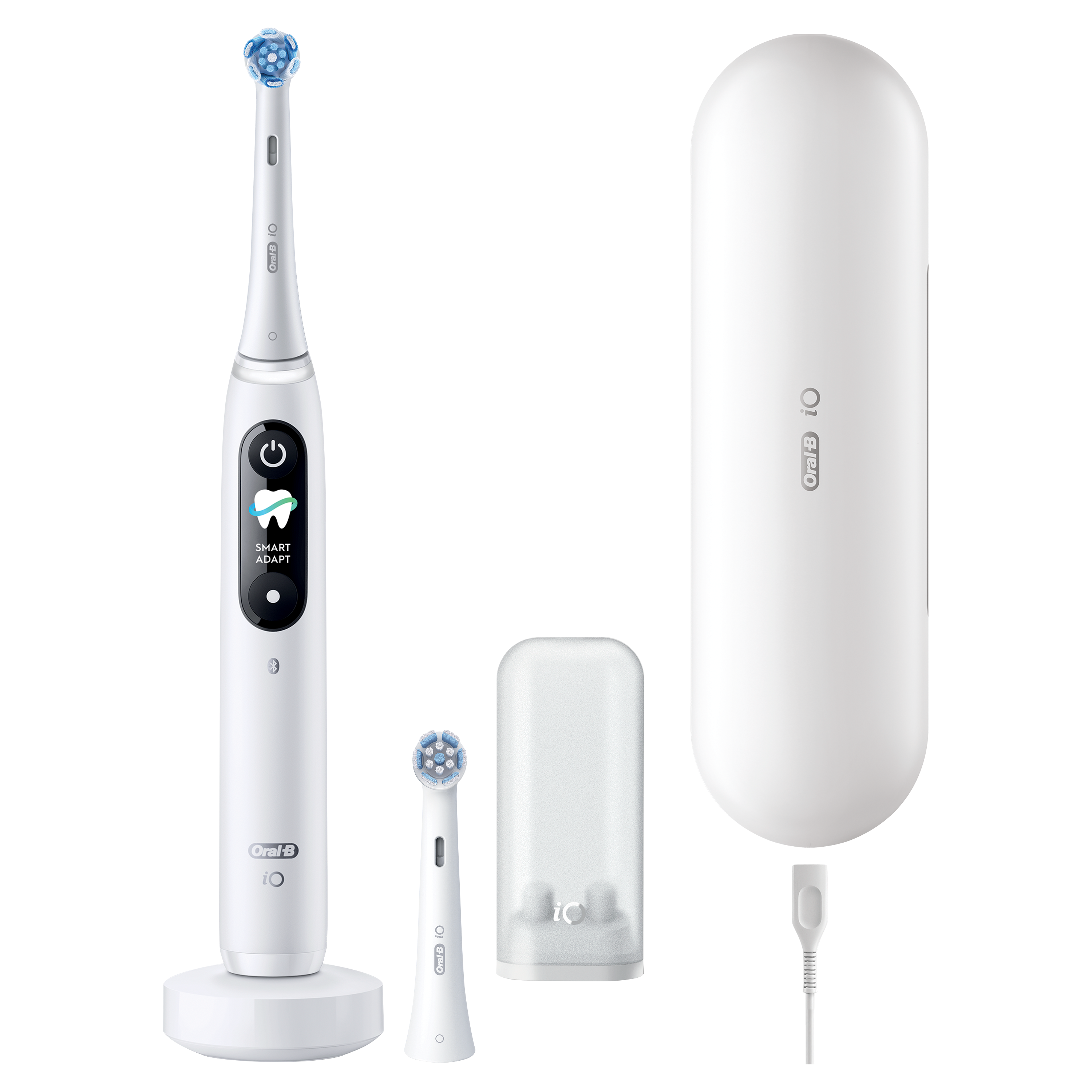 Oral-B iO9 -sähköhammasharja, Musta, 2 vaihtoharja, Lataava matkakotelo - white - 0