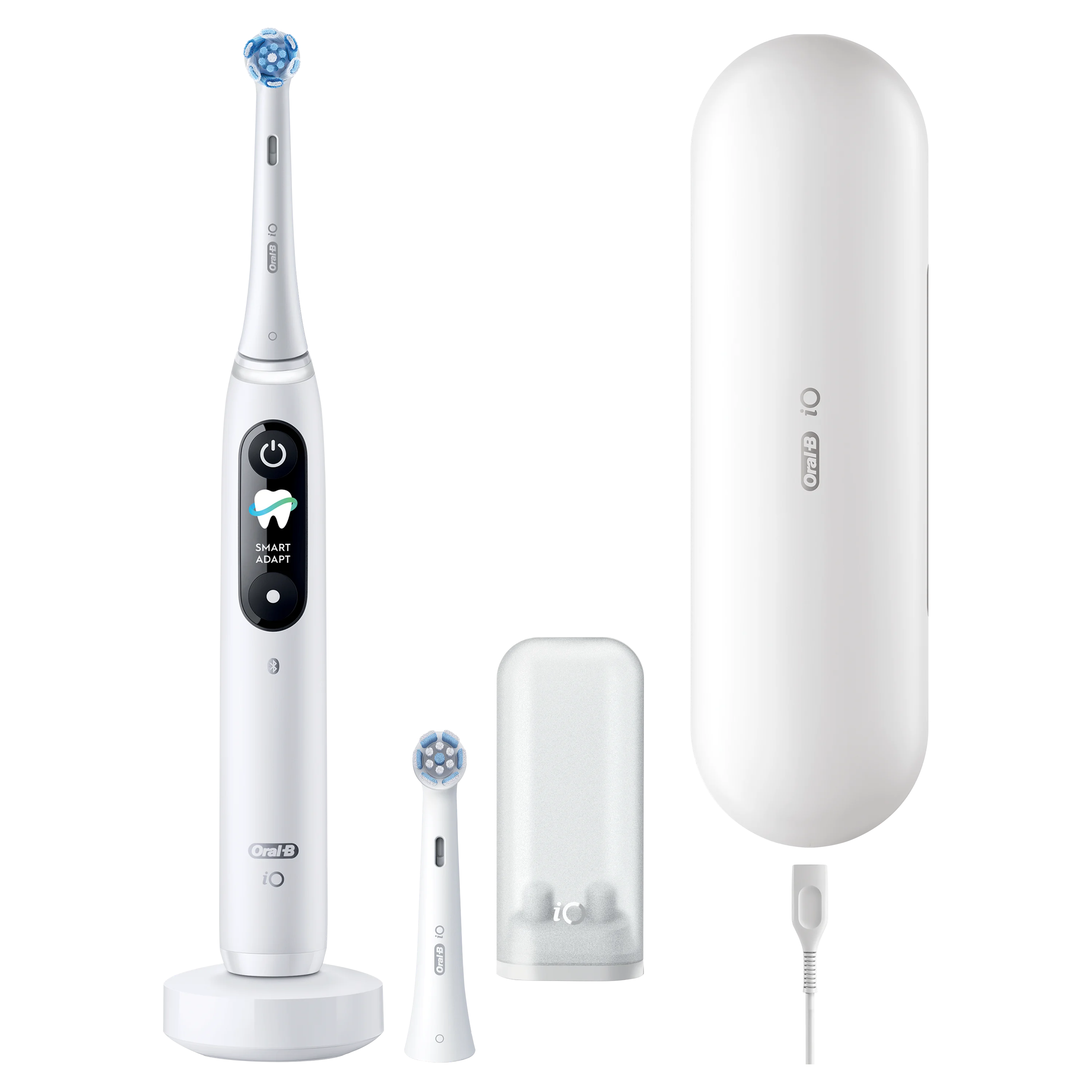 Oral-B iO9 -sähköhammasharja, Musta, 2 vaihtoharja, Lataava matkakotelo - white - 0 