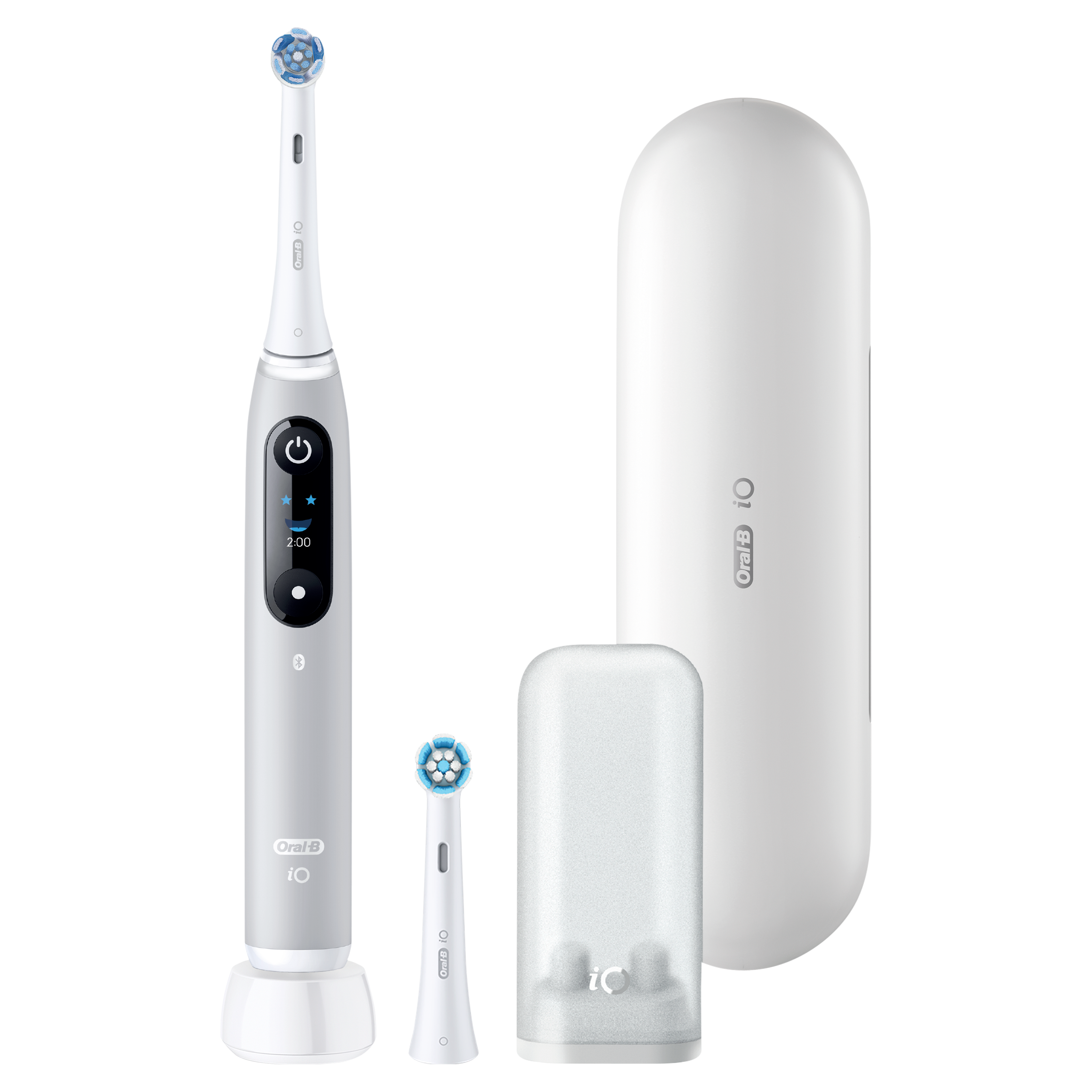Oral-B iO6 -sähköhammasharja, Musta, 2 vaihtoharjaa, Matkakotelo, Harjaspäiden pidike - grey - 0