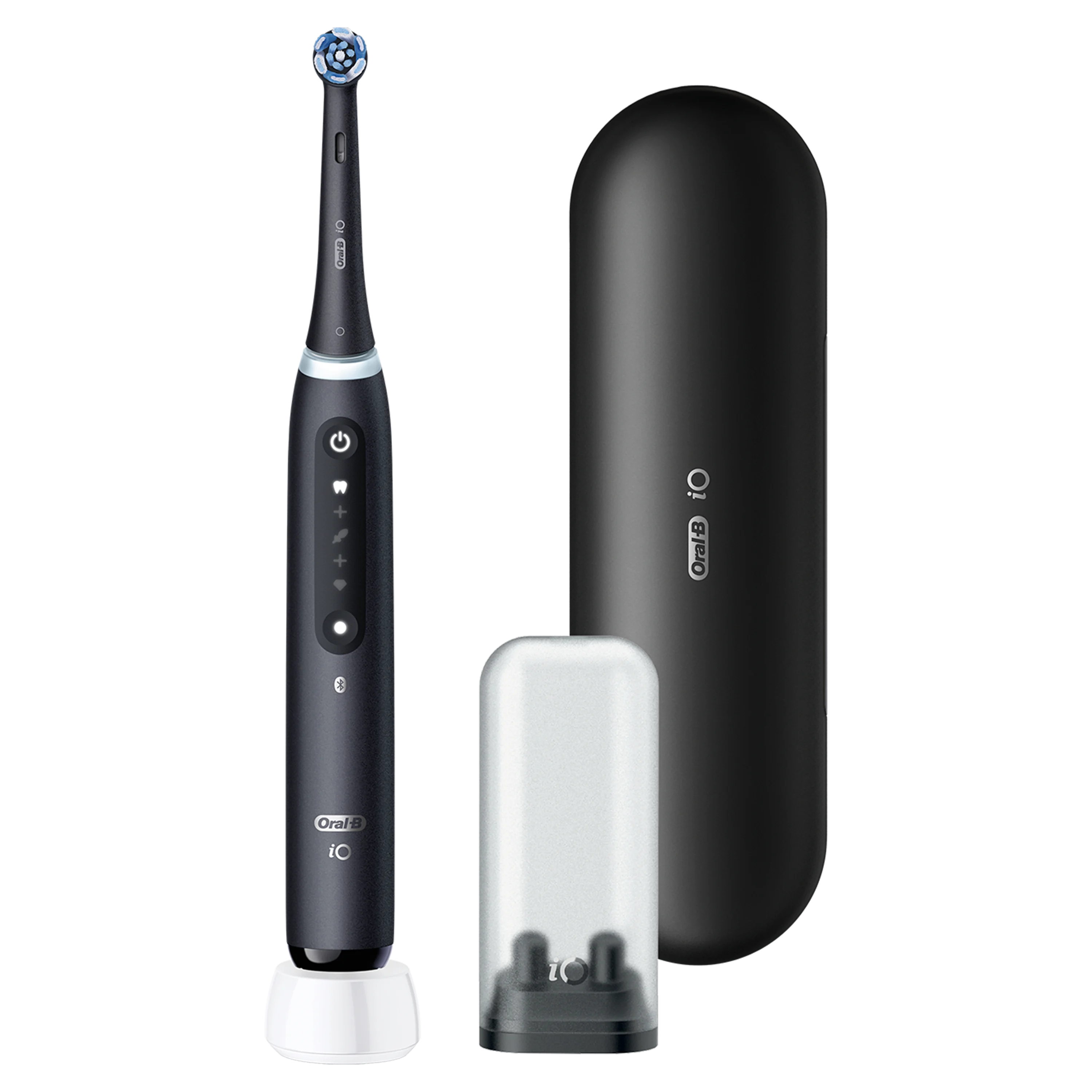 Oral-B iO5 -sähköhammasharja, Musta, 1 vaihtoharja, Matkakotelo - 0 
