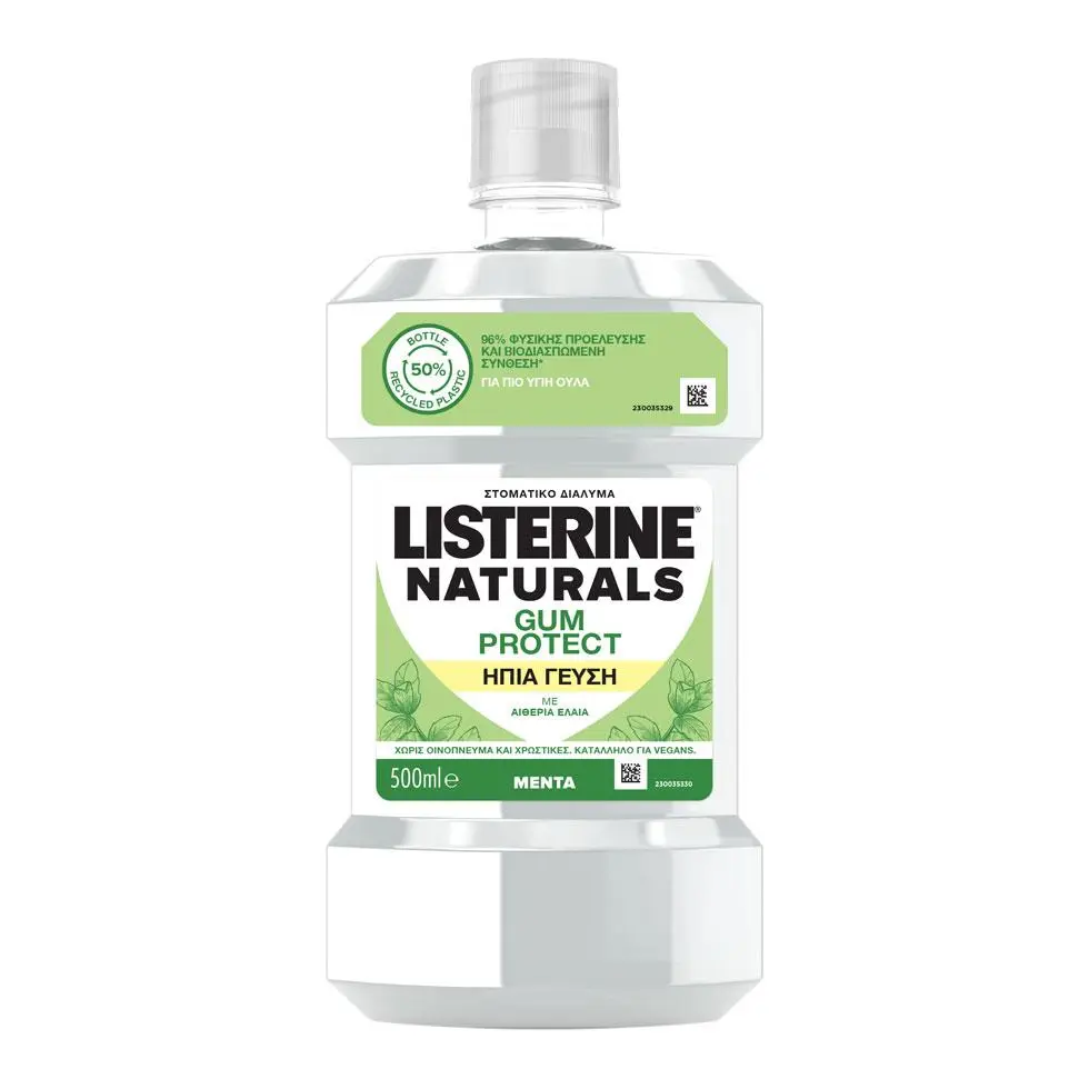 Στοματικό διάλυμα LISTERINE® Naturals Gum Protect Ήπια Γεύση 