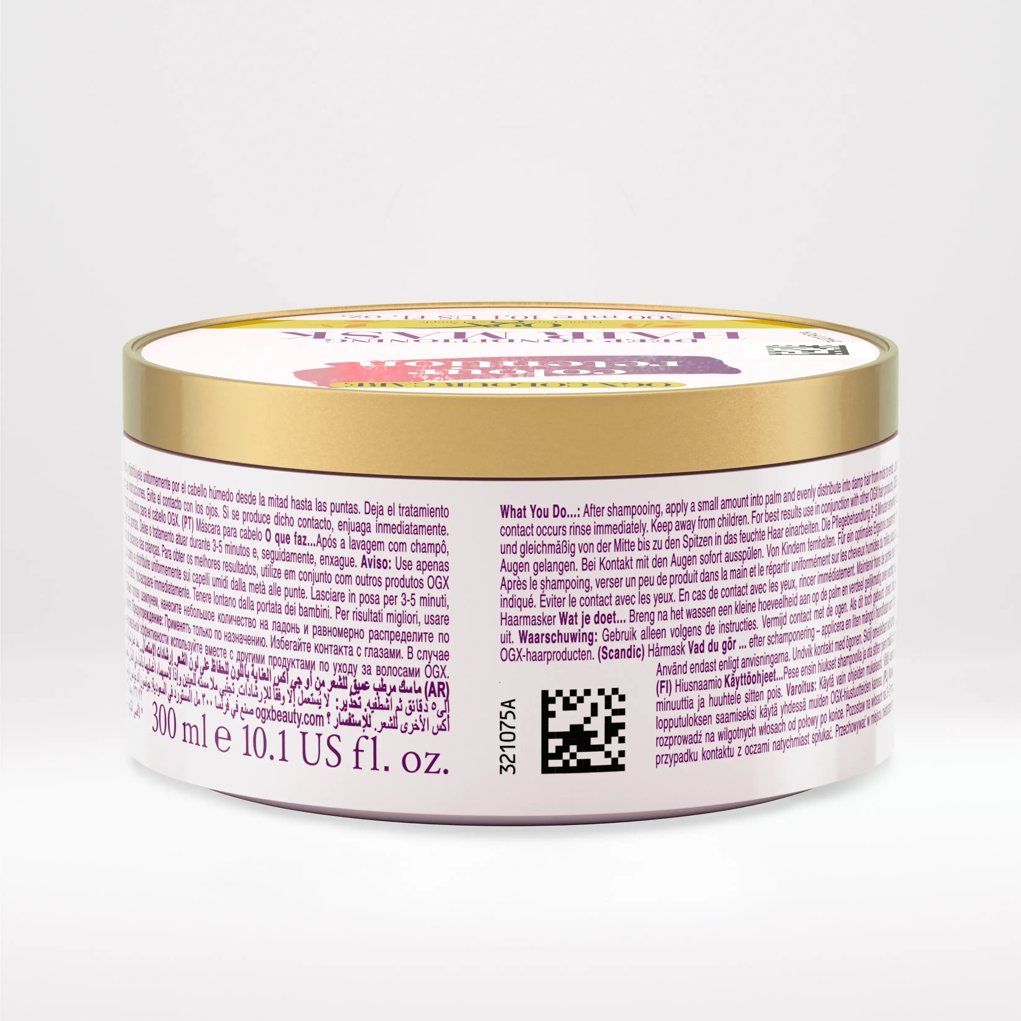 Μάσκα μαλλιών OGX Color Care Colour Retention - Back