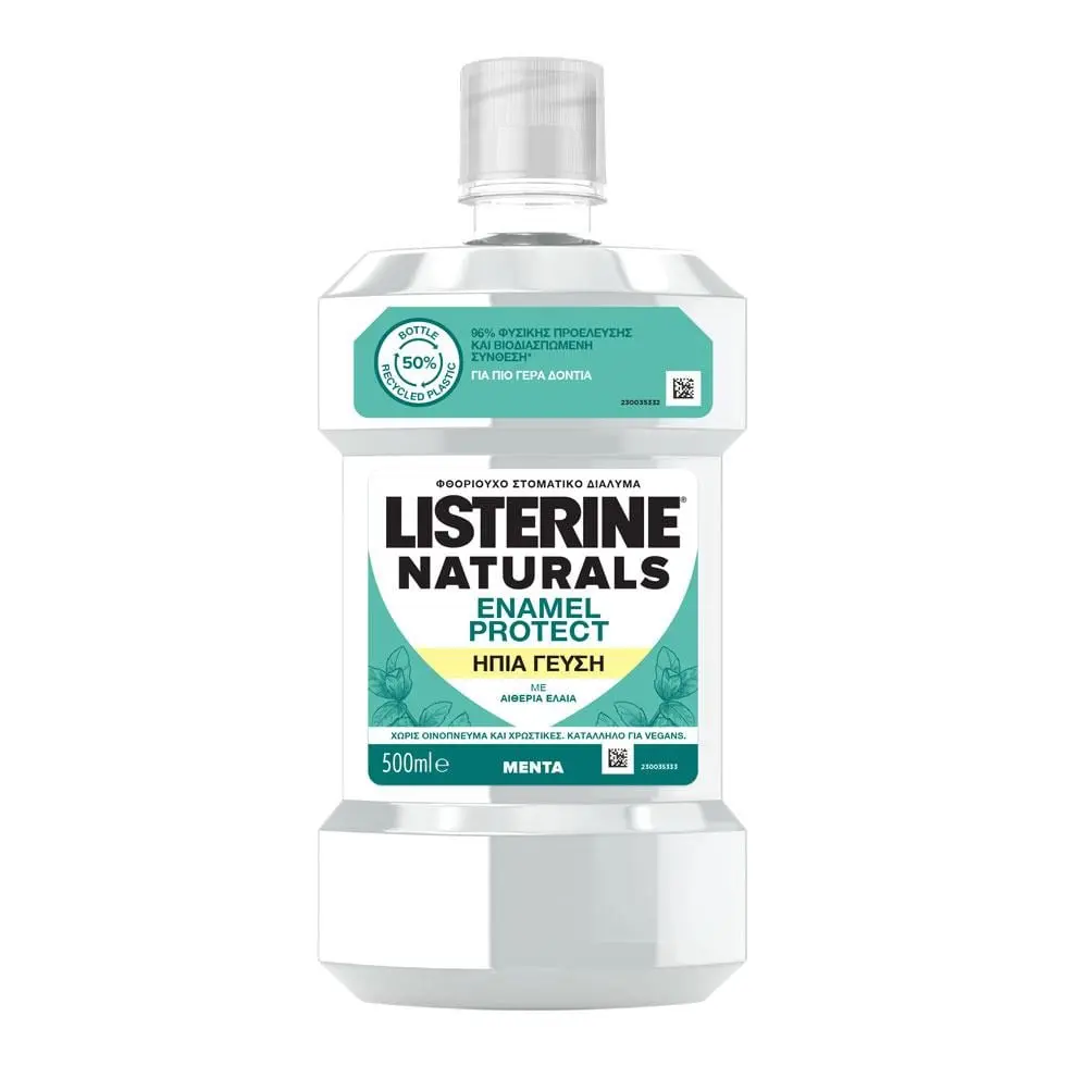 Στοματικό διάλυμα LISTERINE® Naturals Enamel Protect Ήπια Γεύση