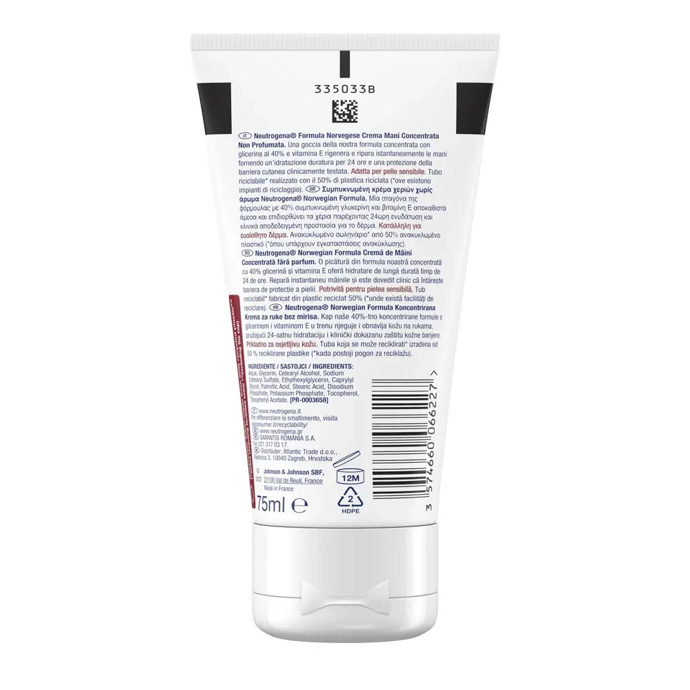 Norwegian Formula® Concentrated Unscented Hand Cream Συμπυκνωμένη Κρέμα Χεριών Χωρίς Άρωμα 75ml Norwegian Formula® Concentrated Unscented Hand Cream Συμπυκνωμένη Κρέμα Χεριών Χωρίς Άρωμα 75ml