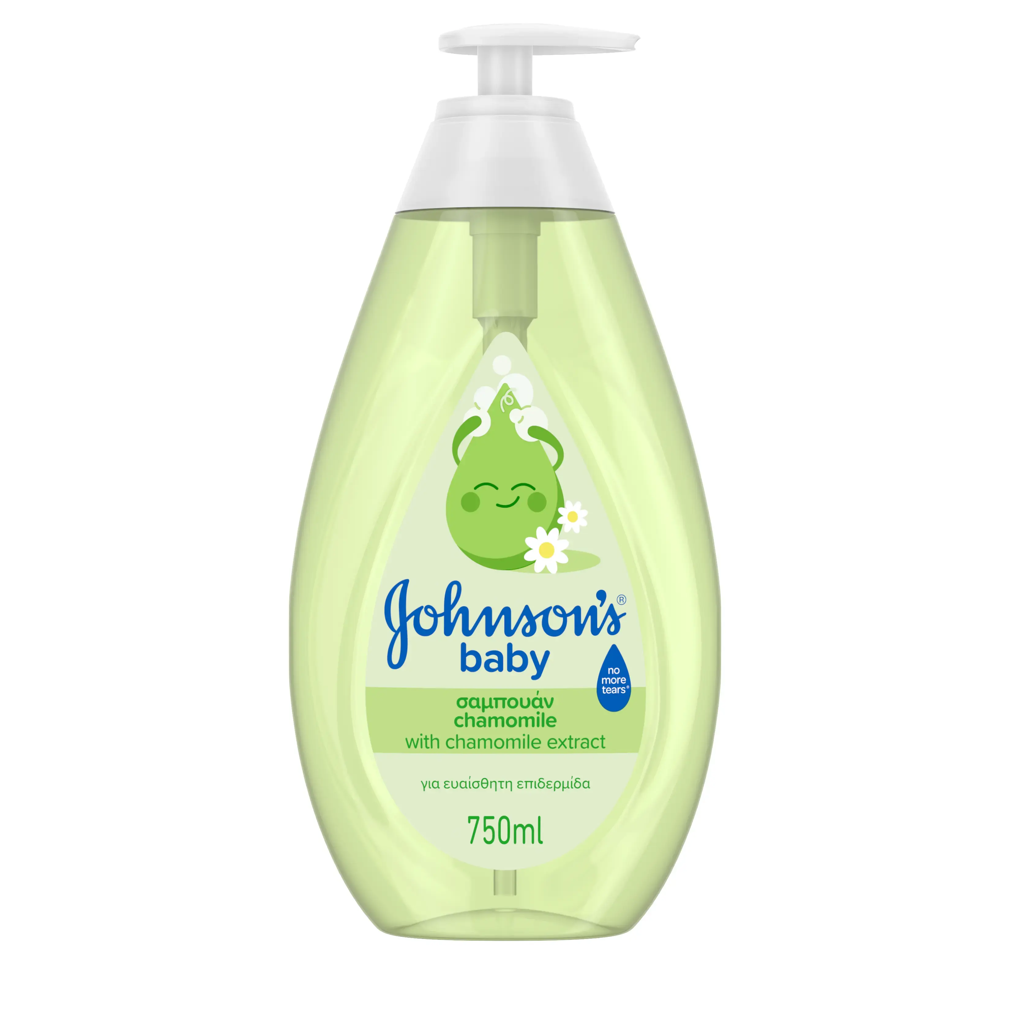 JOHNSON’S® BABY σαμπουάν με χαμομήλι, 750ml