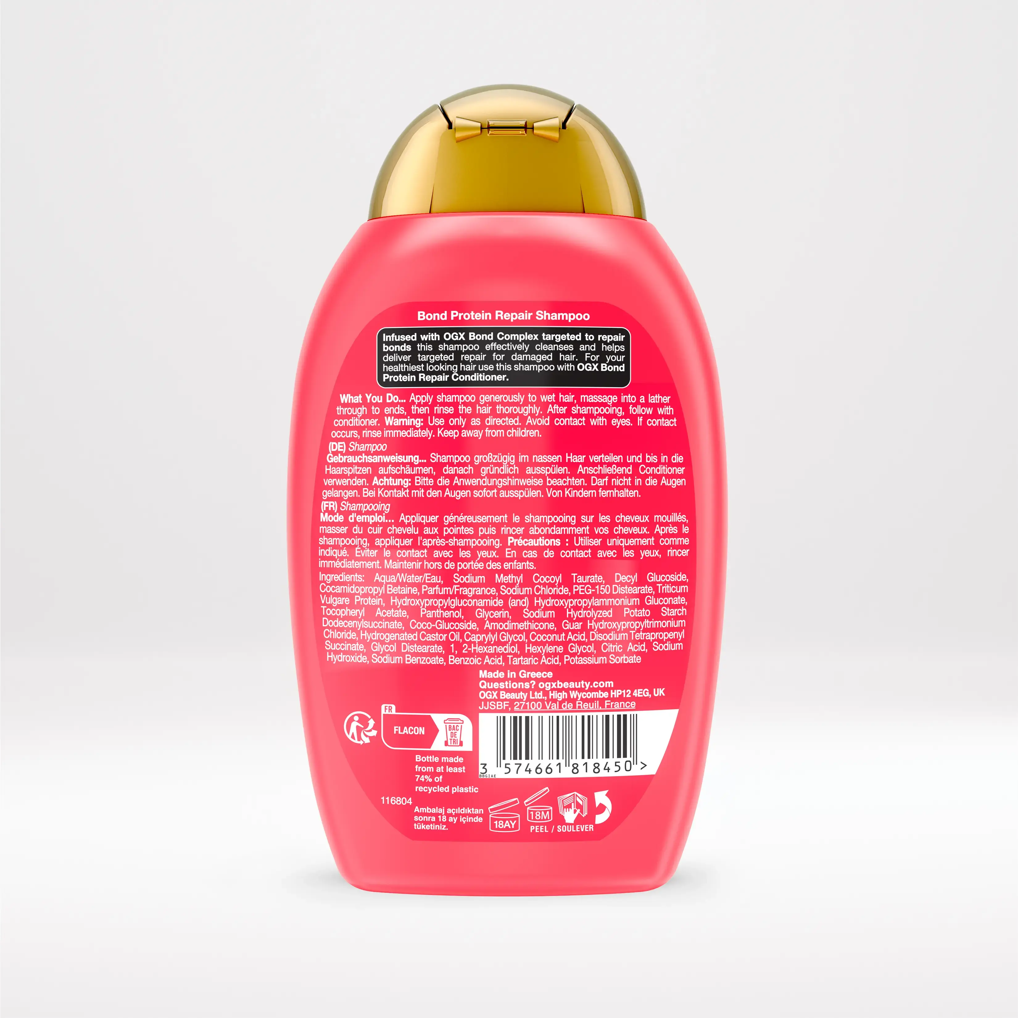 OGX Bond Protein Repair Shampoo - Back