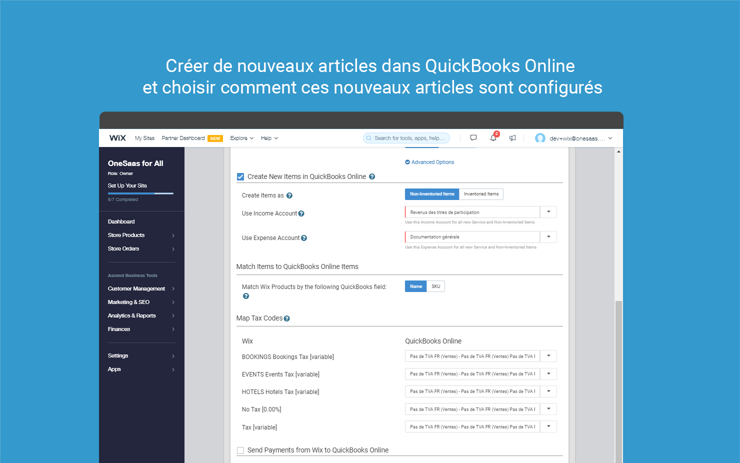 Synchronisez Wix Avec Quickbooks Quickbooks France