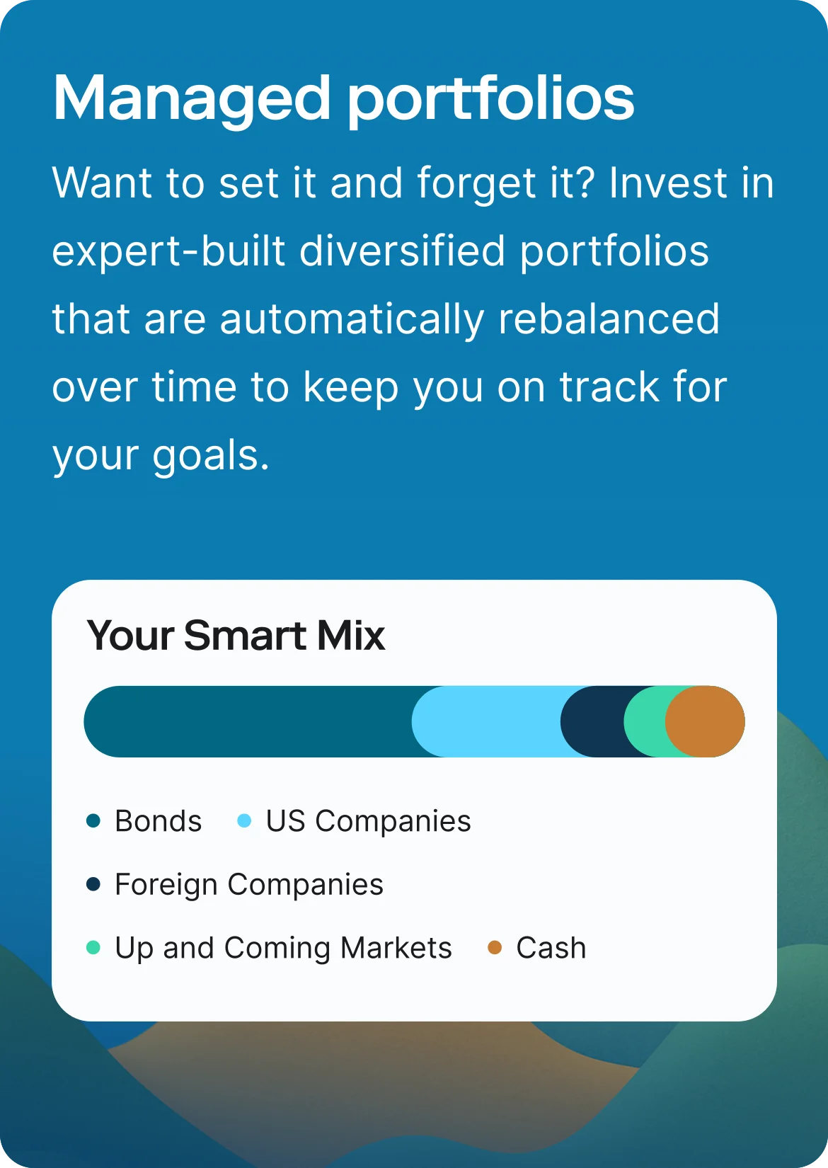 What we offer — investing features