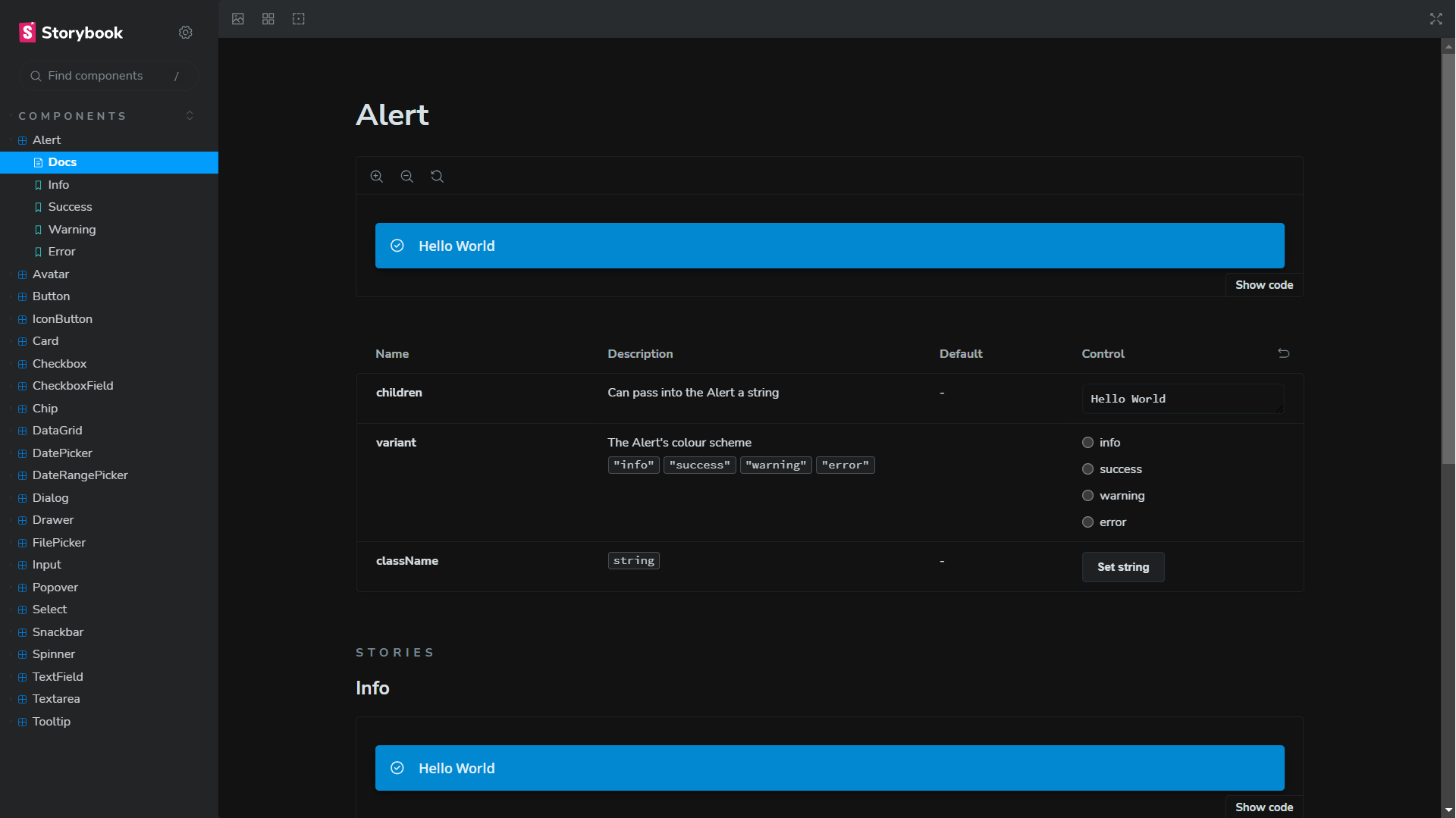 react component library project banner image