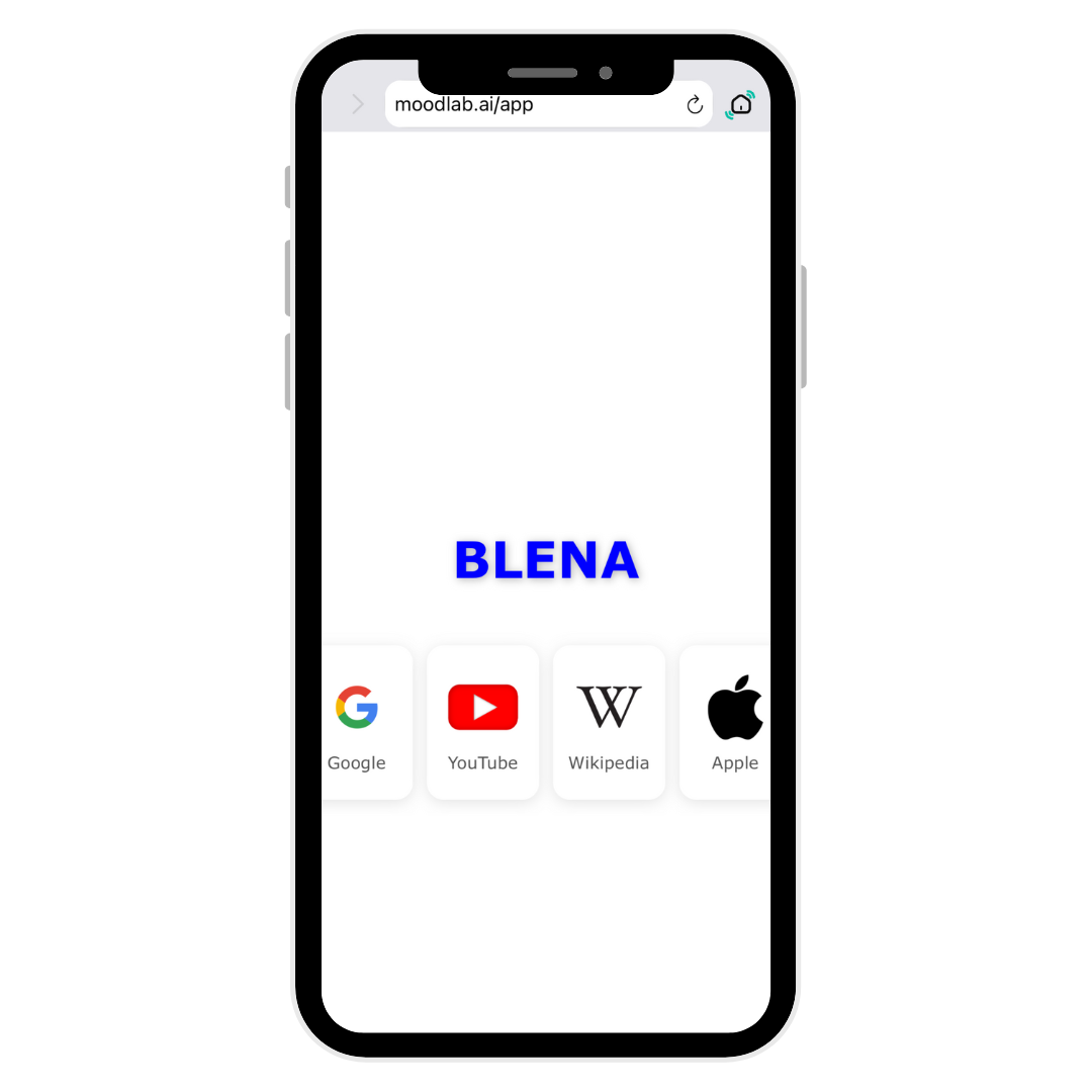 open Blena search Moodlab.ai/app