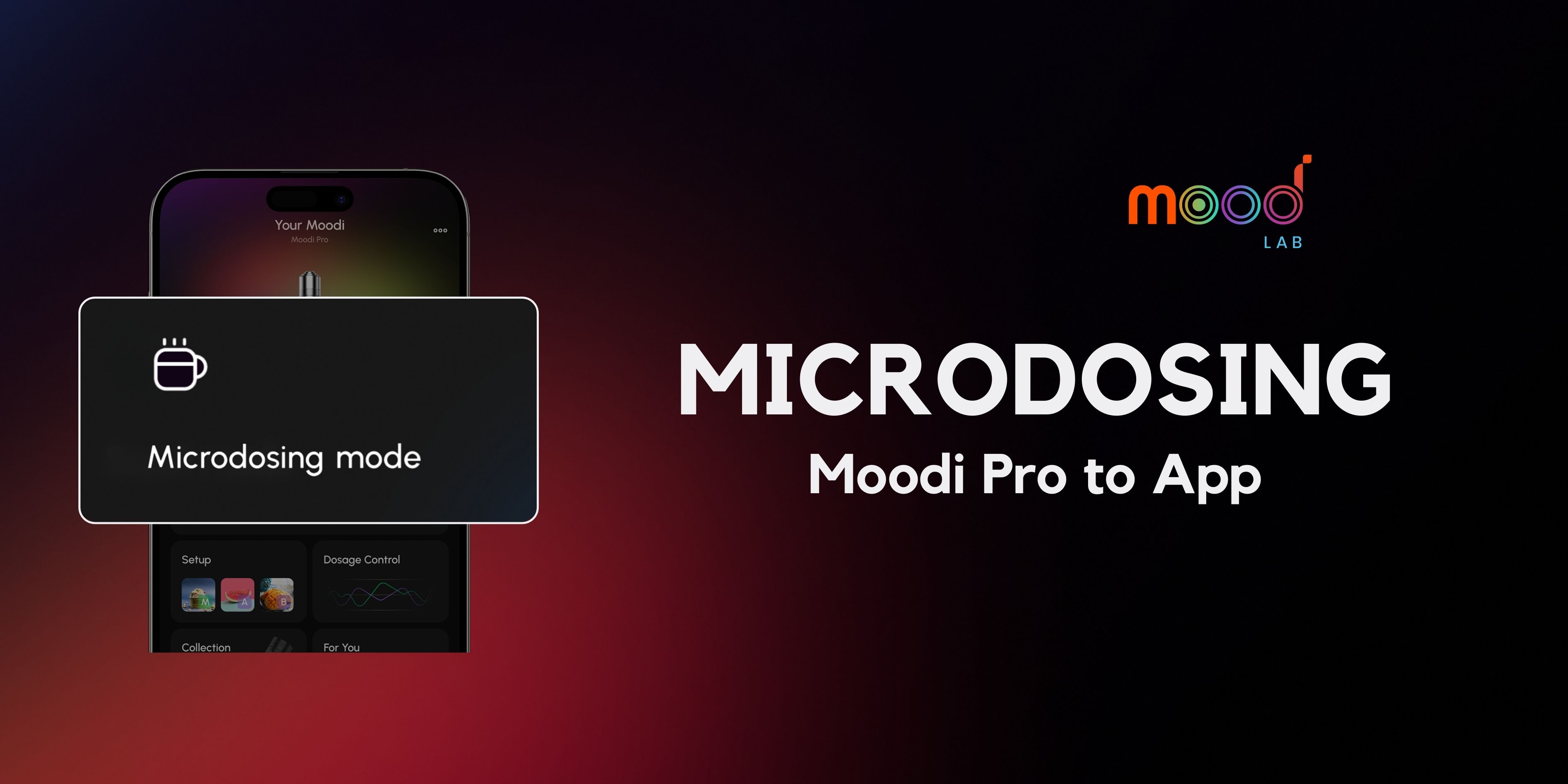 microdosing mode moodi to app