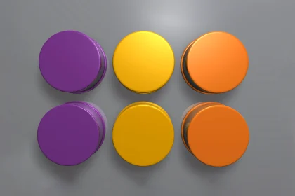 purple, yellow and orange circles