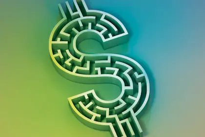 Dollar sign shaped maze