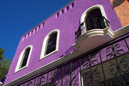 side-of-purple-building