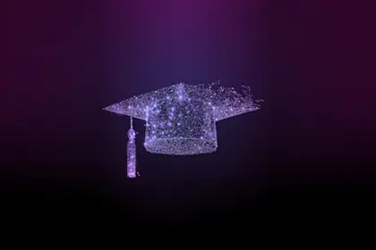 digital image of a graduation cap 