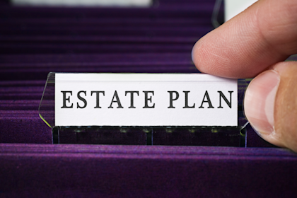 Estate plan file folder