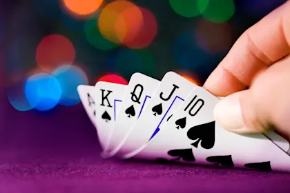 Royal flush of spades