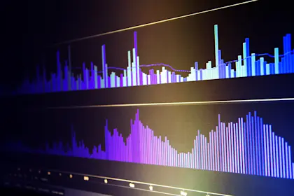 Bar graphs on a monitor