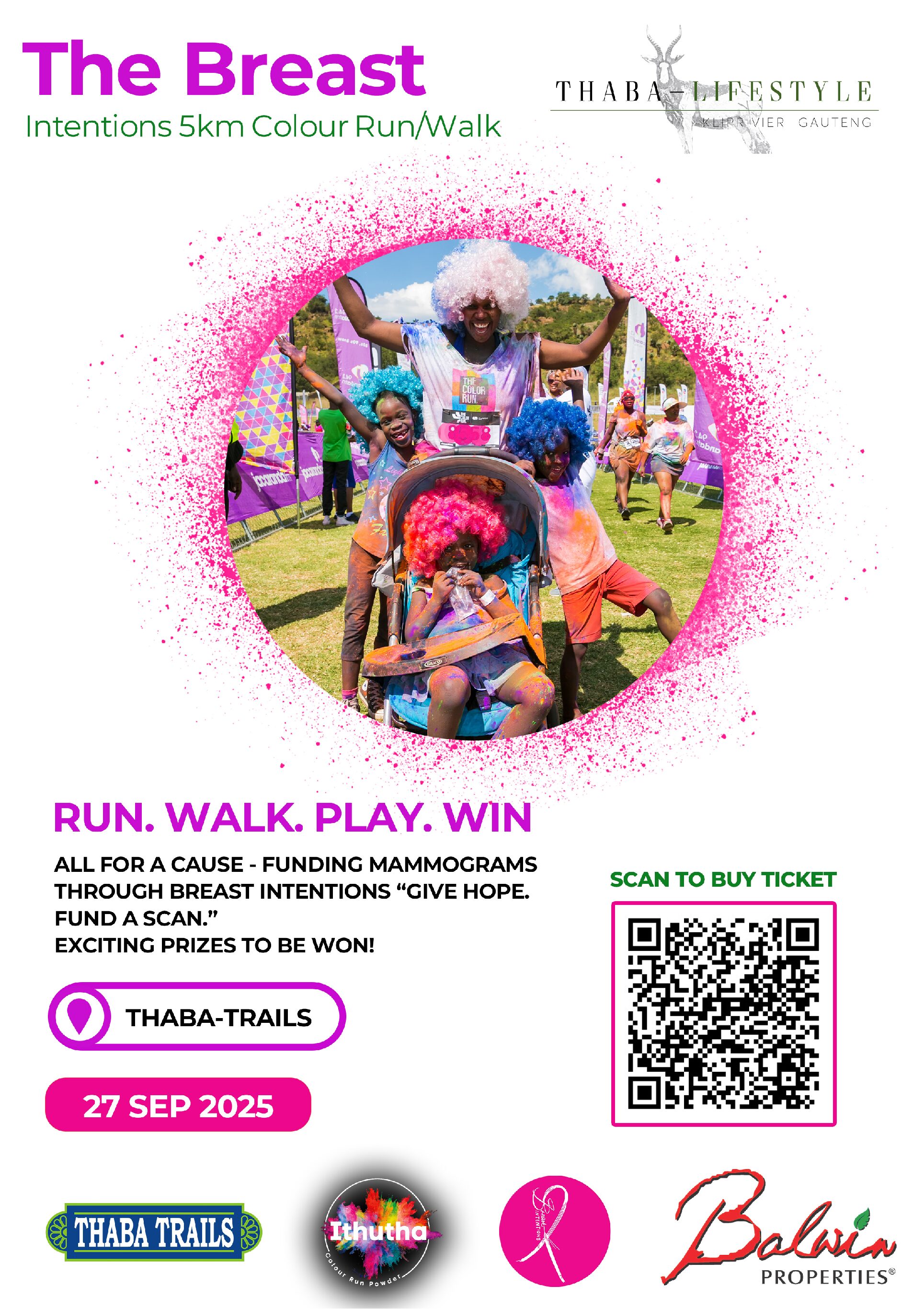 The Breast Intentions 5km Colour Run/Walk New