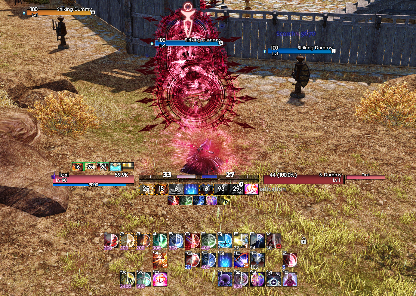 ToxiUI Red Mage FFXIV UI