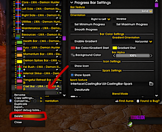 WA Delete castbar