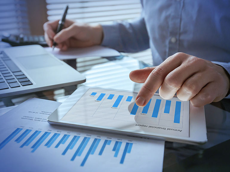 An image of trading charts