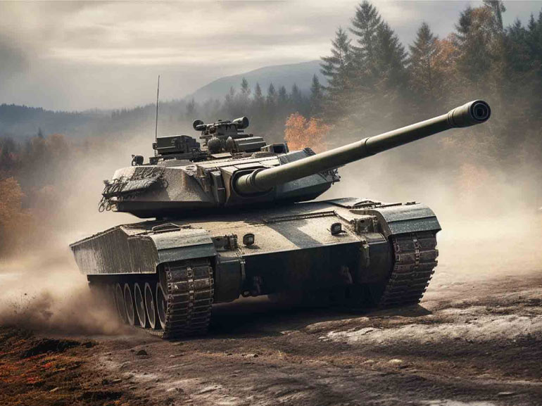 Imagen de un tanque de guerra