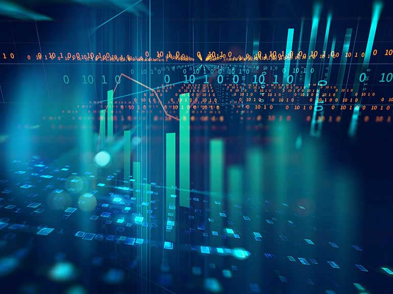 an illustration of stock charts