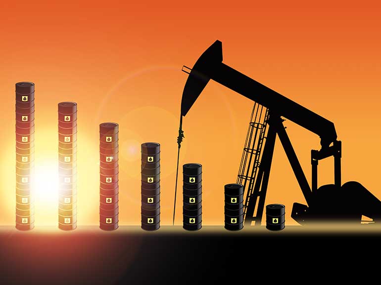 an illustration of oil prices