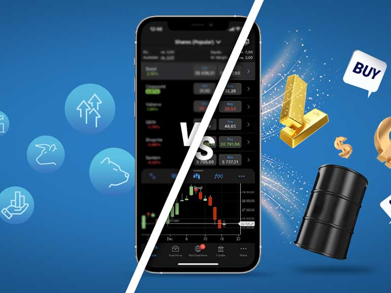 تداول العقود مقابل الفروقات مقابل تداول الأسهم: الاختلافات الرئيسية 