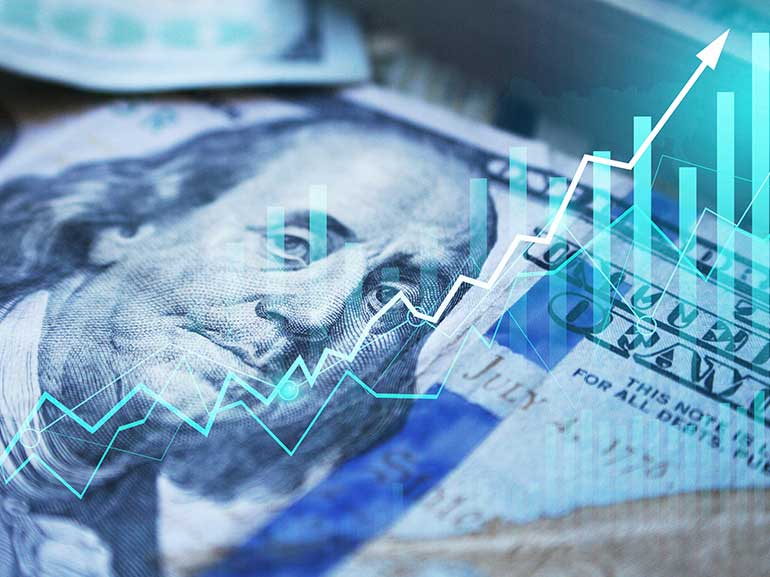 Rising US Dollar price chart 