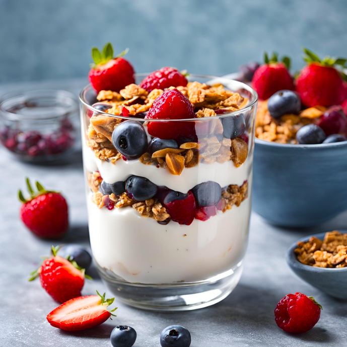 Protein Yogurt Fruit Parfait