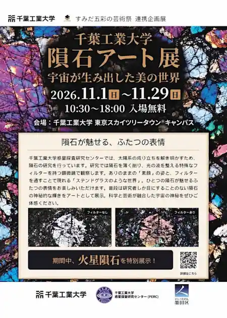 千葉工業大学 隕石アート展〜宇宙が生み出した美の世界〜（文化・芸術・スポーツ）