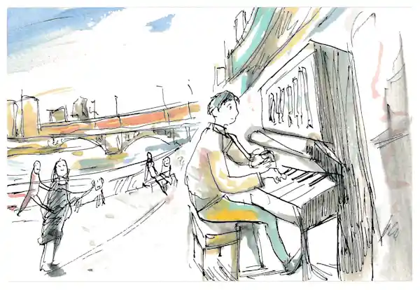 ストリートピアノすみだ川2025