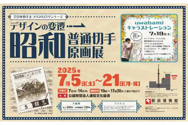 デザインの変遷「昭和普通切手原画展」
