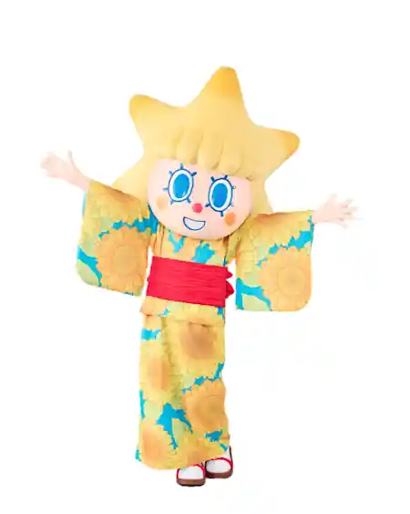 浴衣姿のソラカラちゃんの期間限定グリーティング