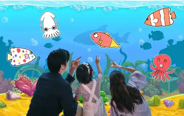 描いた絵が動き出す？！おえかきパラダイス in 楽天地