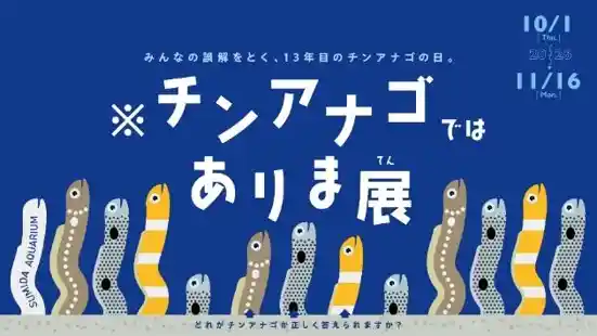 ※チンアナゴではありま展 ～みんなの誤解をとく、13年目のチンアナゴの日～（すみだ水族館・文化・芸術・スポーツ）