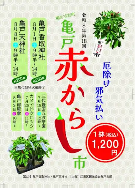 第18回 亀戸赤からし市